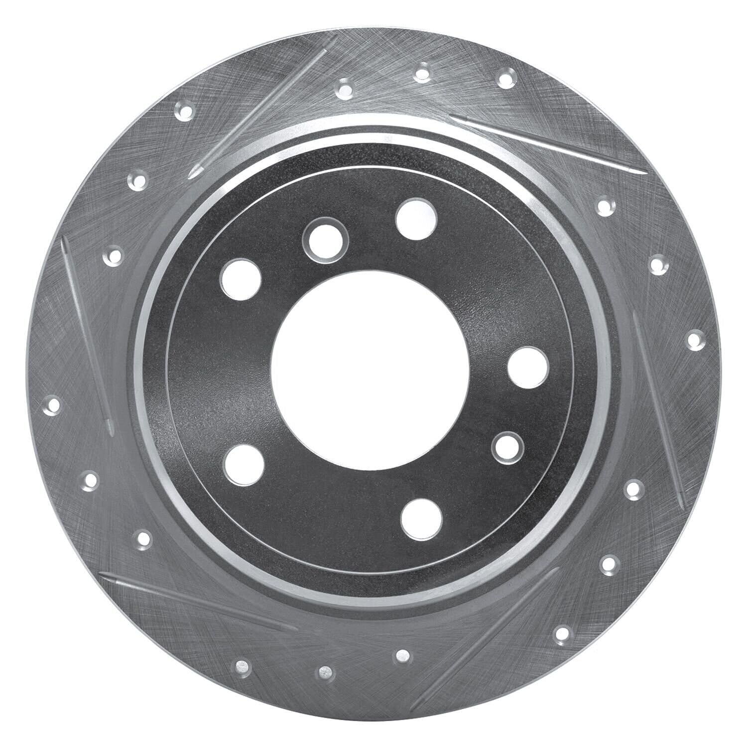 R1 Concepts Brake Rotor Drilled and Slotted Silver EDZ-31016L