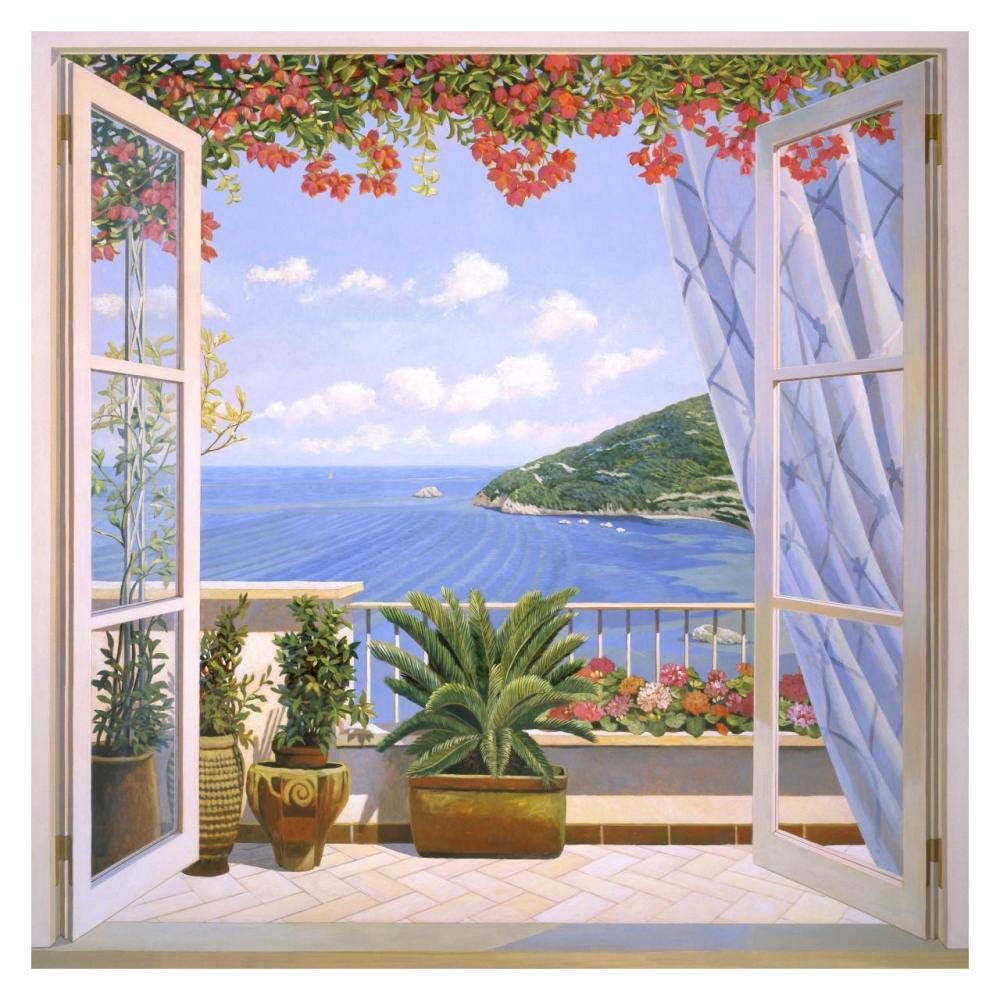 Finestra sul mare-Paper Art-32x32”