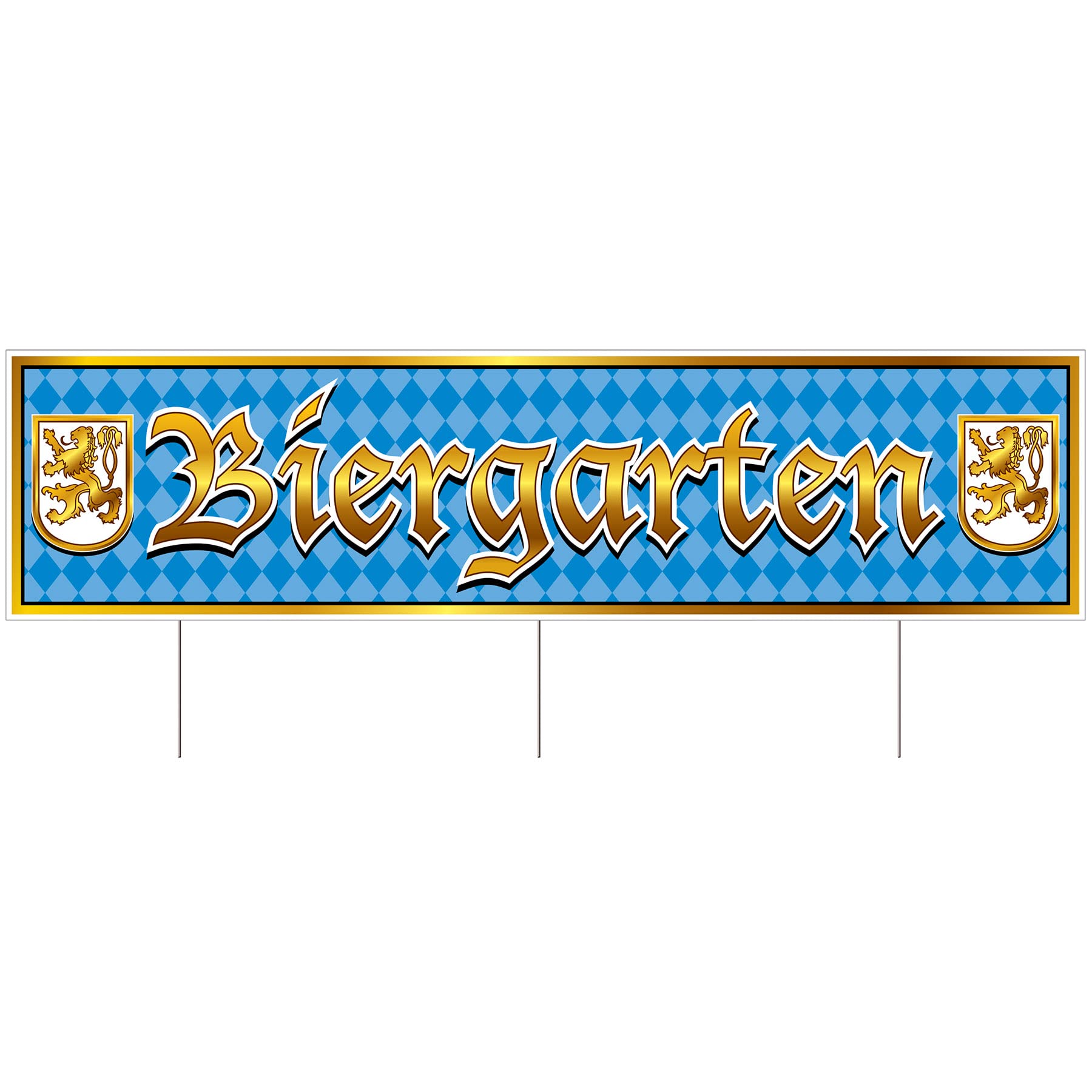 Plastic Jumbo Biergarten Yard Sign