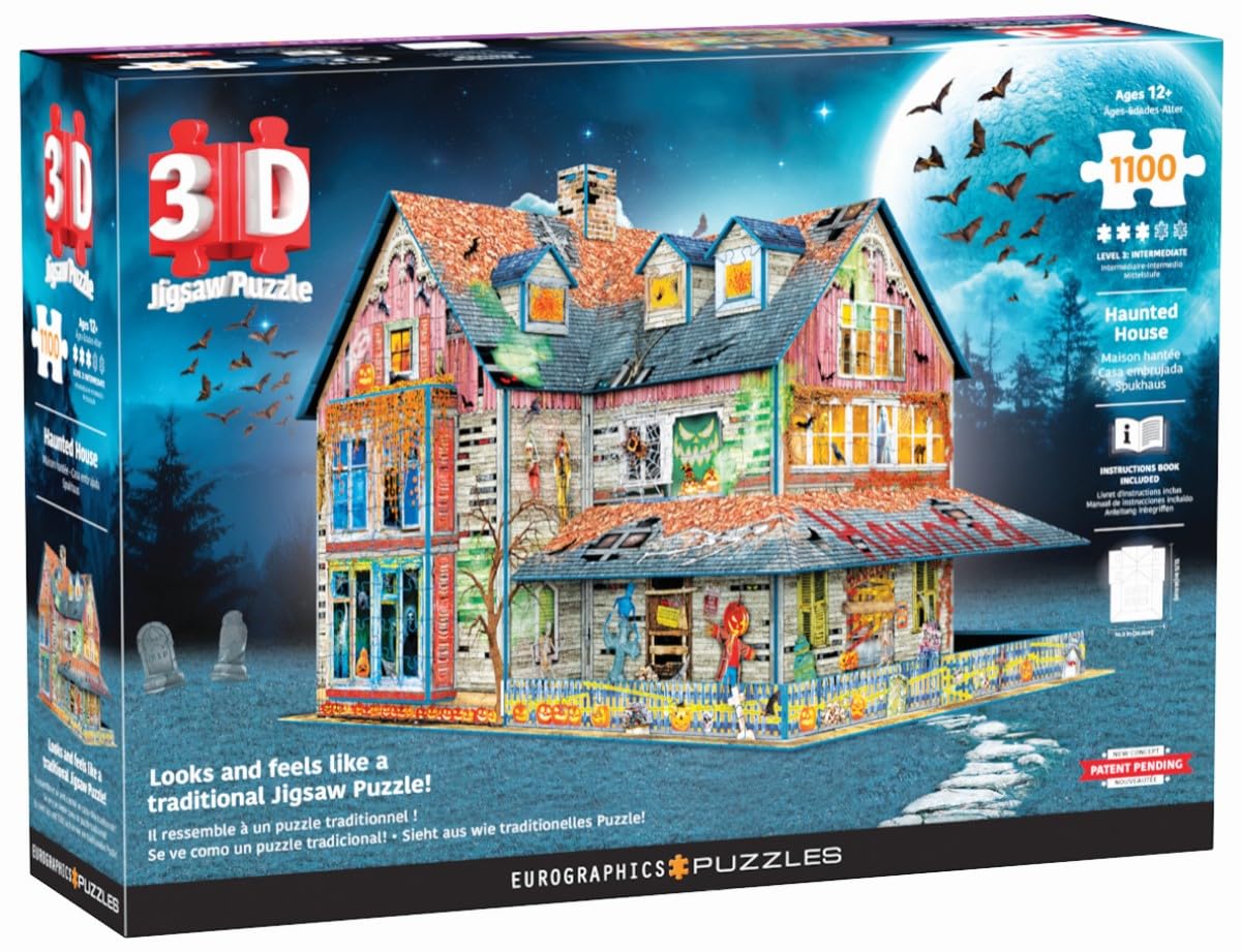 3D JIGSW PZZL HLLWN HOUS(Pack of 1)