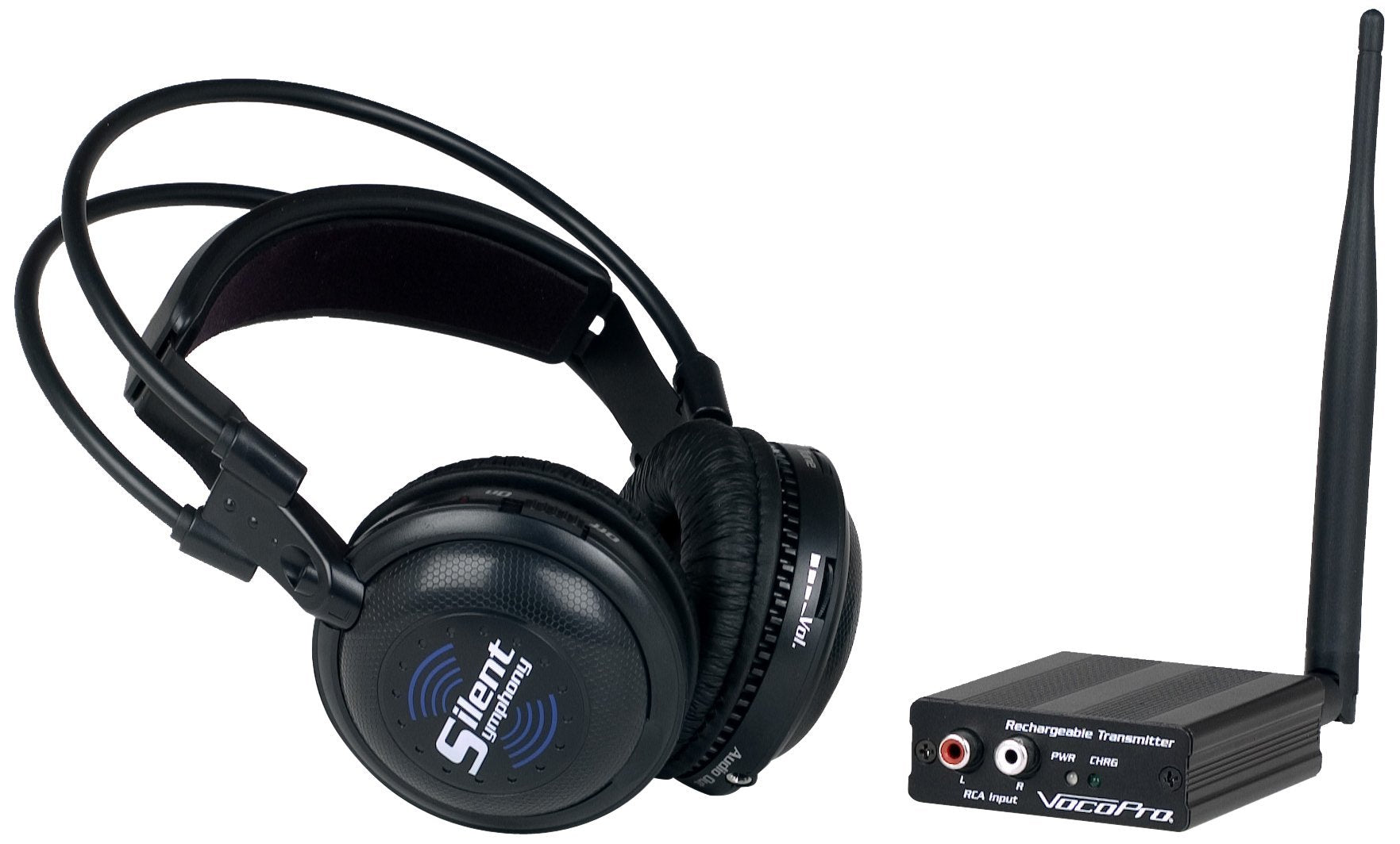 SilentSymphony-Band - Wireless Audio Broadcast and headphone system with One Transmitter and Five Headphones