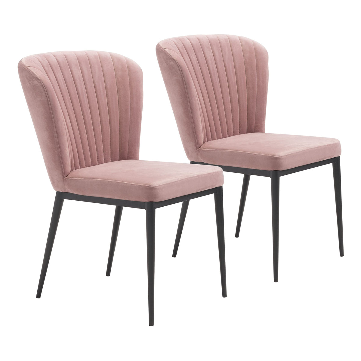 Zuo Tolivere Dining Chair (Set Of 2) Pink