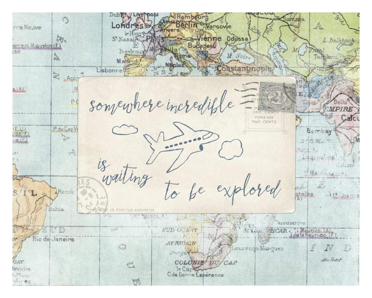 Travel Posts IV -Paper Art-30x24”
