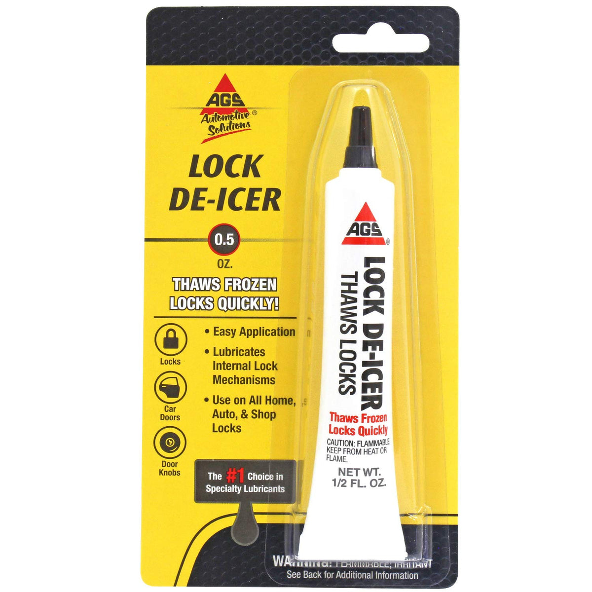 American Grease Stick Mz-1H Lock De-Icer Tube, 1/2 Oz