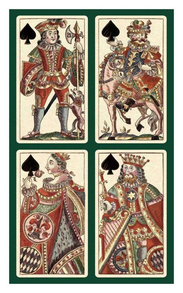 Spades (Bauern Hochzeit Deck)-Paper Art-20x32”