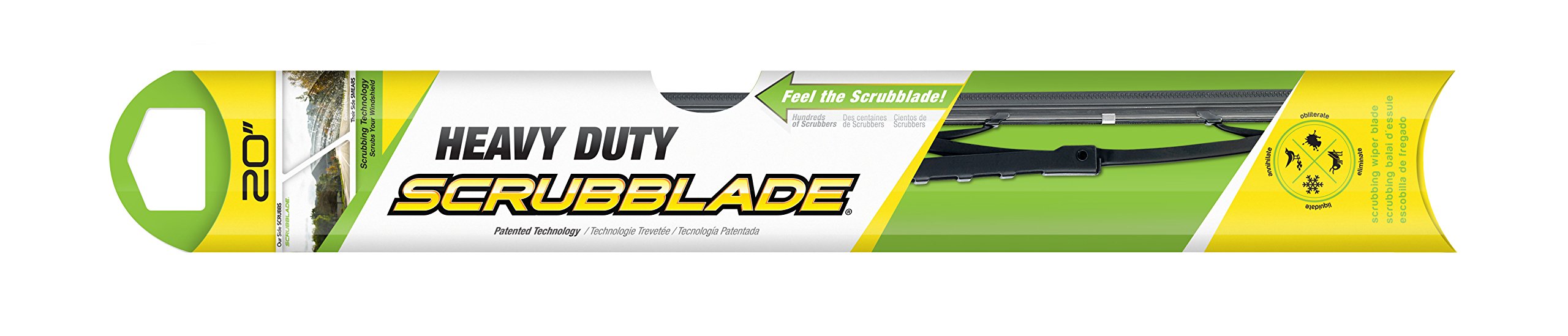 Scrubblade SB2000 Premium All-Season Windshield Wiper Blade, 20 (Pack of 1)