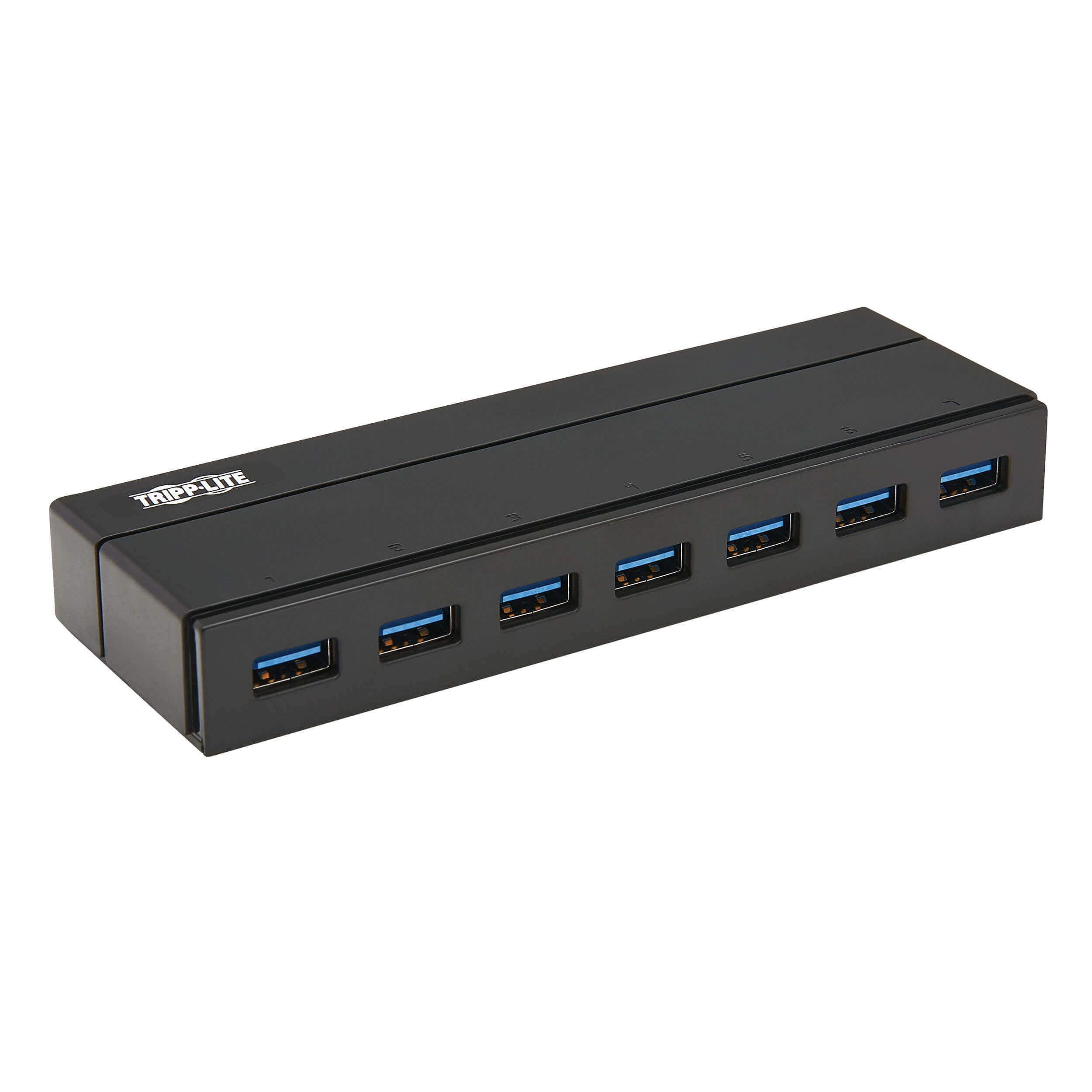 7-PORT USB HUB W/ USB CHARGING USB 3.0 W/ DEDICATED 2A CHARGE PORT