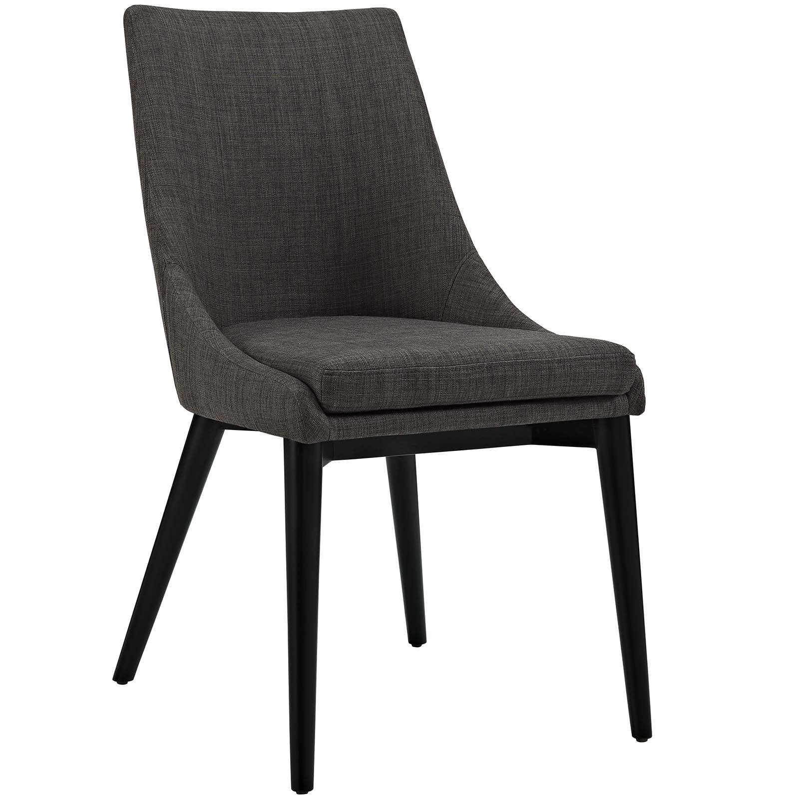 Casafoyer Viscount Modern Upholstered Side Chair with Tapered Wood Legs ( Pack of 2 )