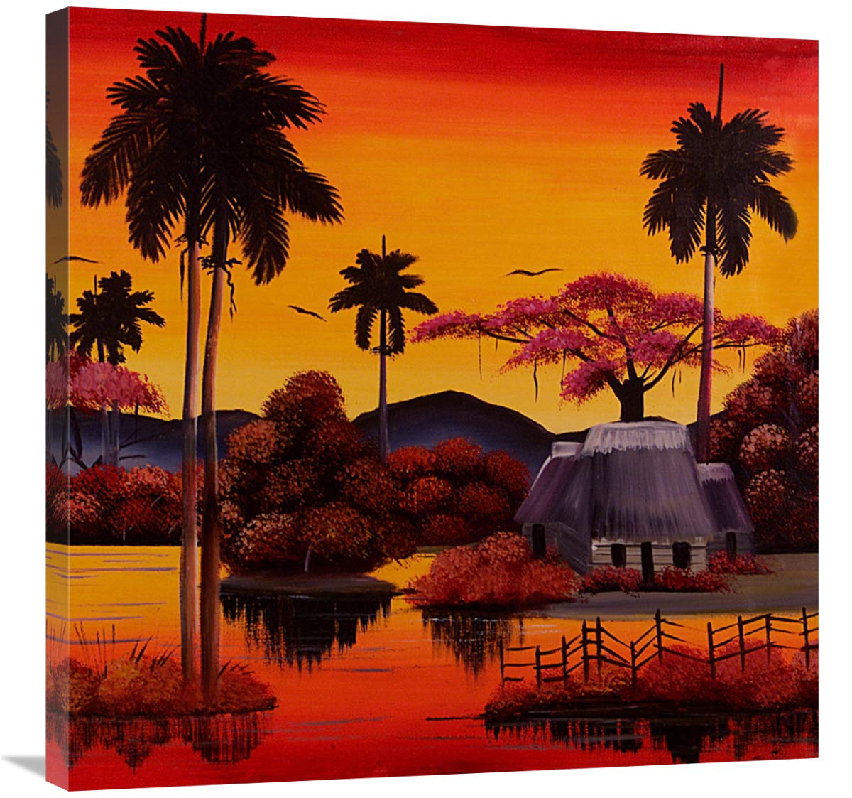 Palms Way-Canvas Art-30x30”