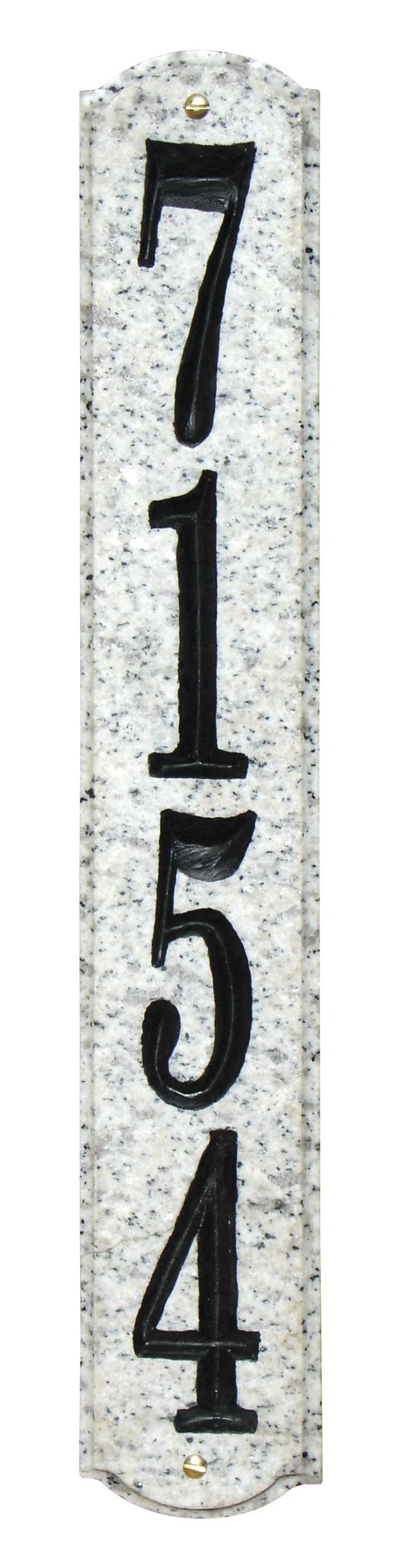 Wexford Vertical  White Granite Natural Stone Color Solid Granite Address Plaque