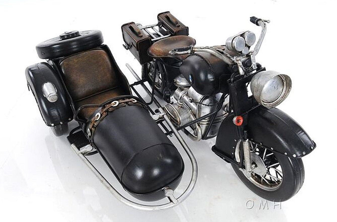 Black Vintage Motorcycle