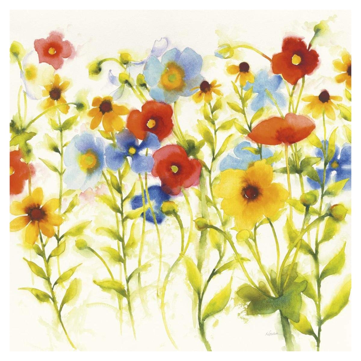 Americana Meadow I Crop -Paper Art-38x38”