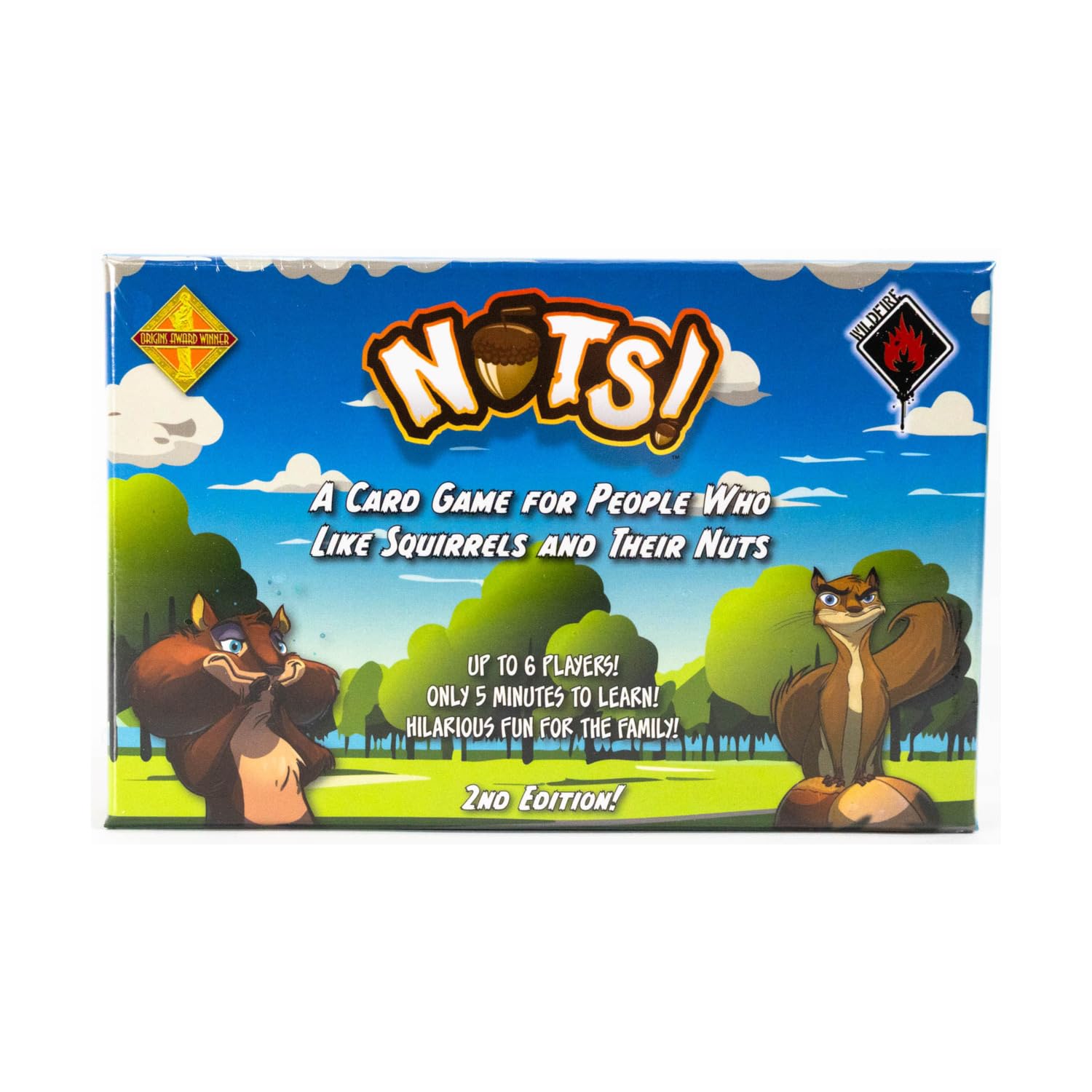 Wildfire Games: Nuts: 2nd Edition - Card Game, Playful Squirrel Theme, Take That Set Collection, Hand Management, Family Ages 8+, 2-6 Players, 15 Mins