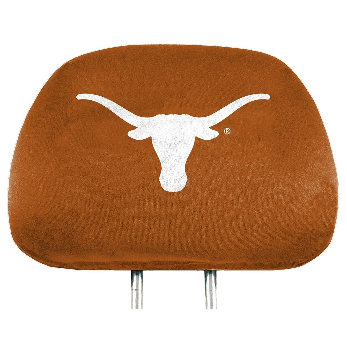 Fanmats 62072 Texas Longhorns Printed Head Rest Cover Set - 2 Pieces