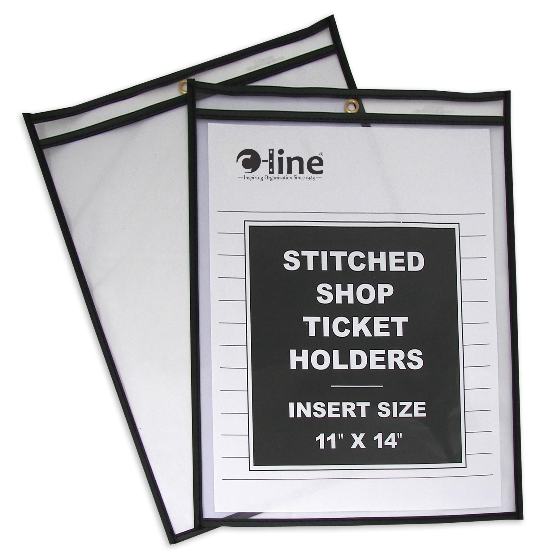 Shop Ticket Holders, Stitched, both sides clear, 11 x 14, 25/BX, 46114