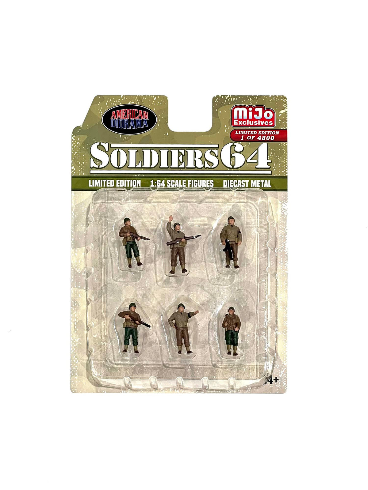 Soldiers 64 - American Diorama 1:64 Metal Figures Set Ad-76502Mj (6 Figures)