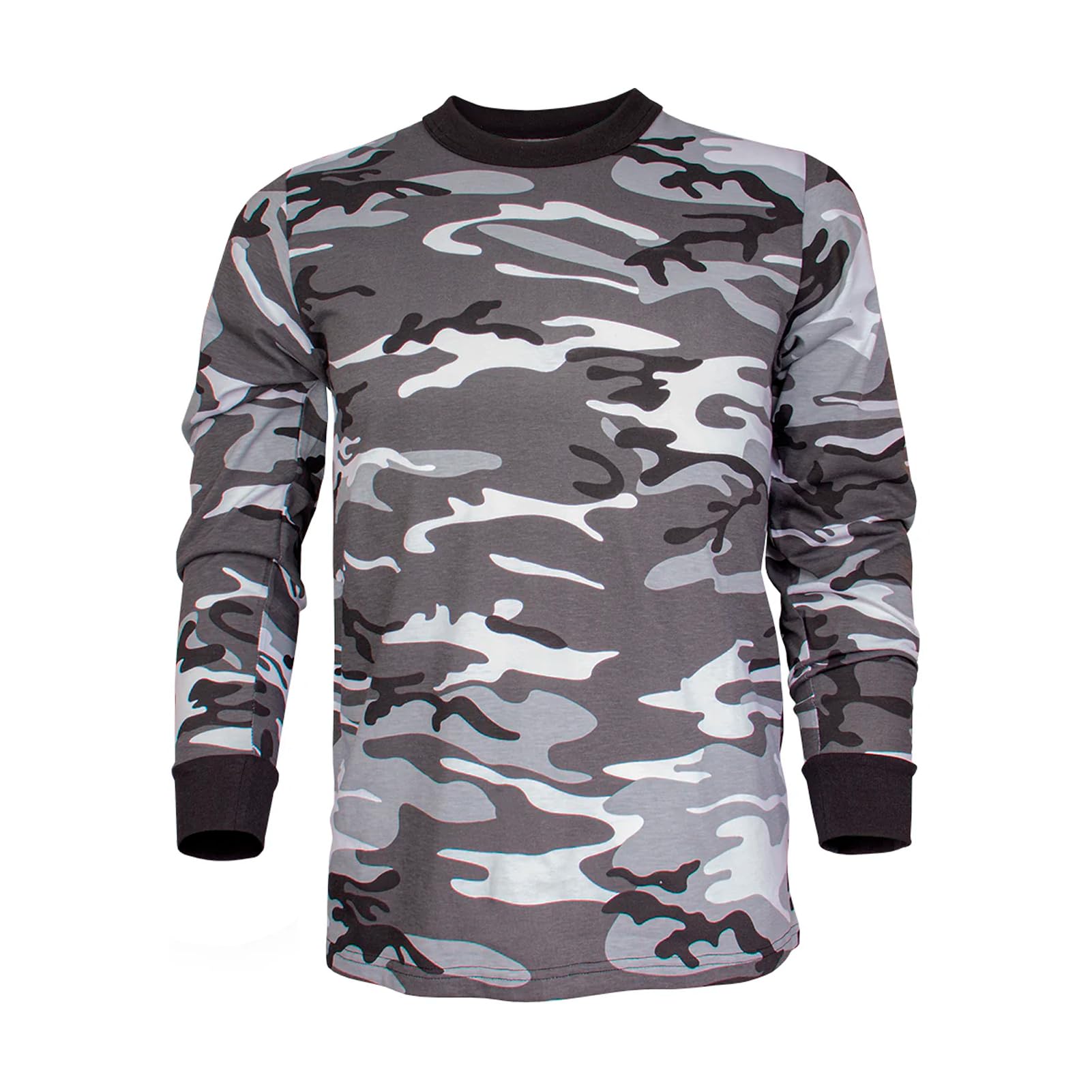Mens Long Sleeve T-Shirt - Urban Camo 2XL