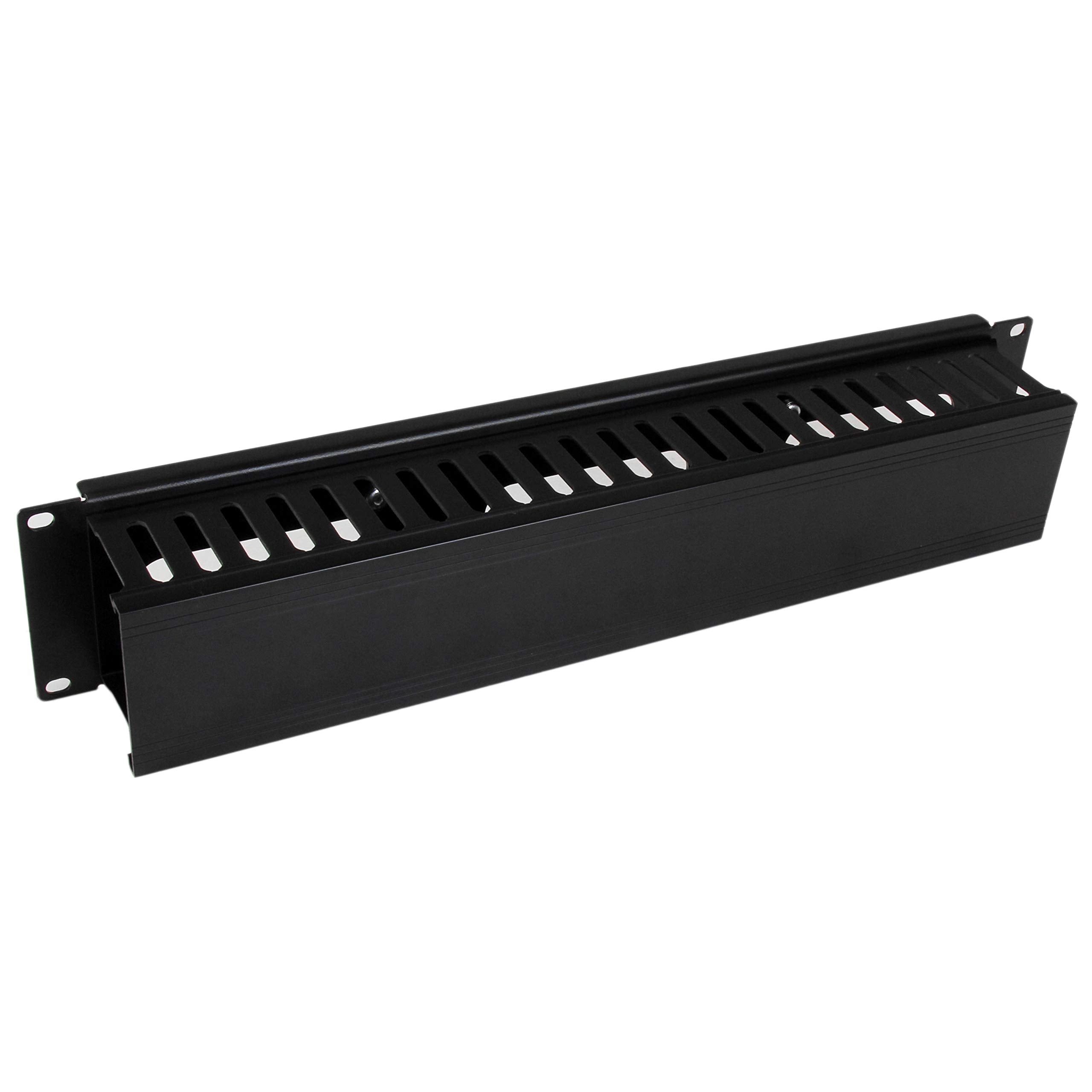 2U COVERED CABLE DUCT HORIZONTAL CABLE ORGANIZER