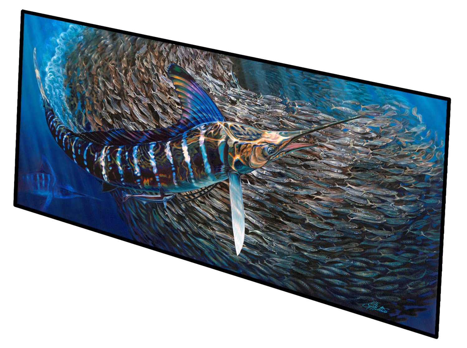 Striped Gem Striped Marlin Indoor or Outdoor Runner Mat 28x58