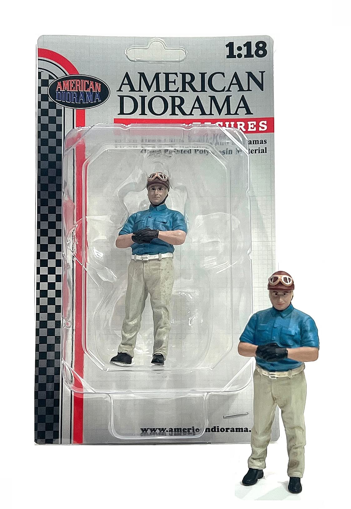 Racing Legend 1950S Theme (Figure A) For 118 Scale Model Car Display By American Diorama Ad-76347