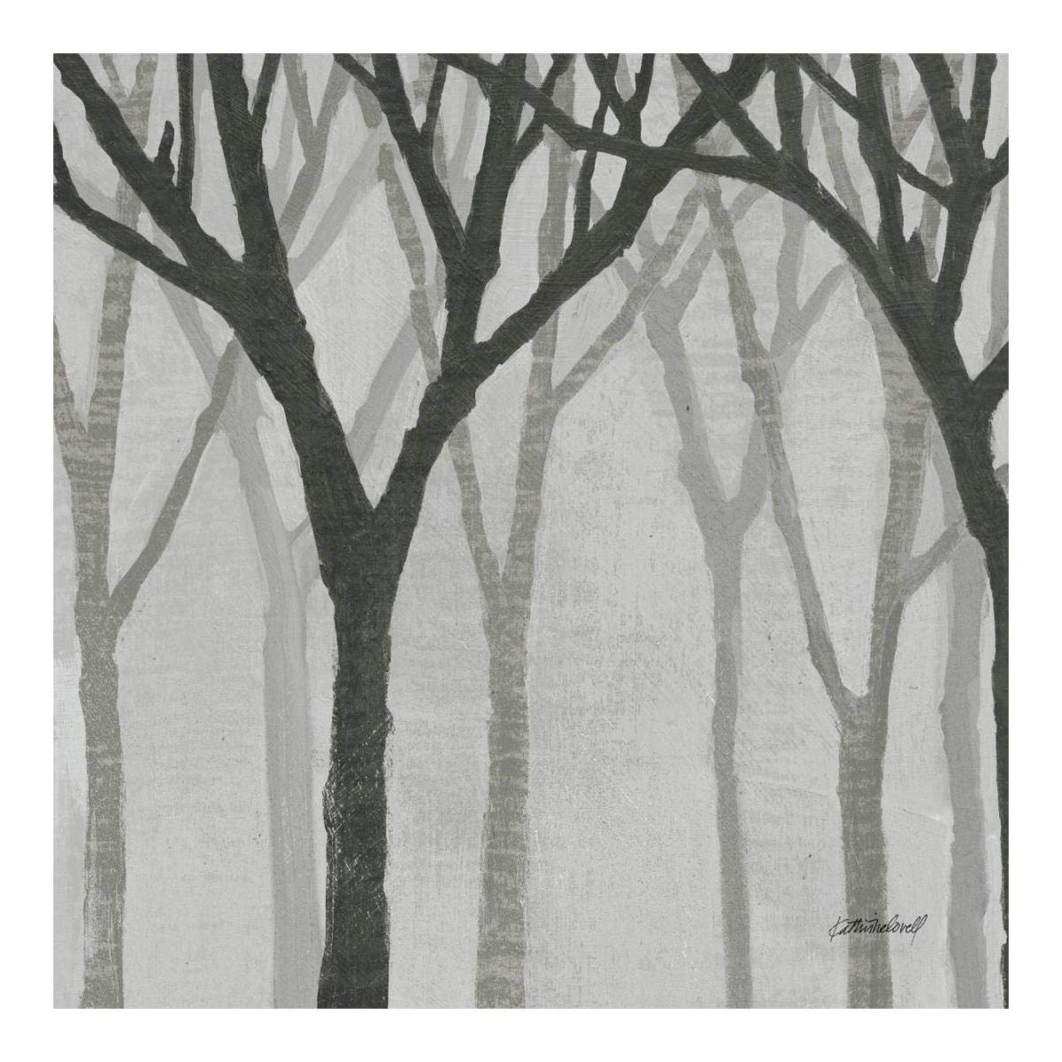 Spring Trees Greystone I -Paper Art-20x20”