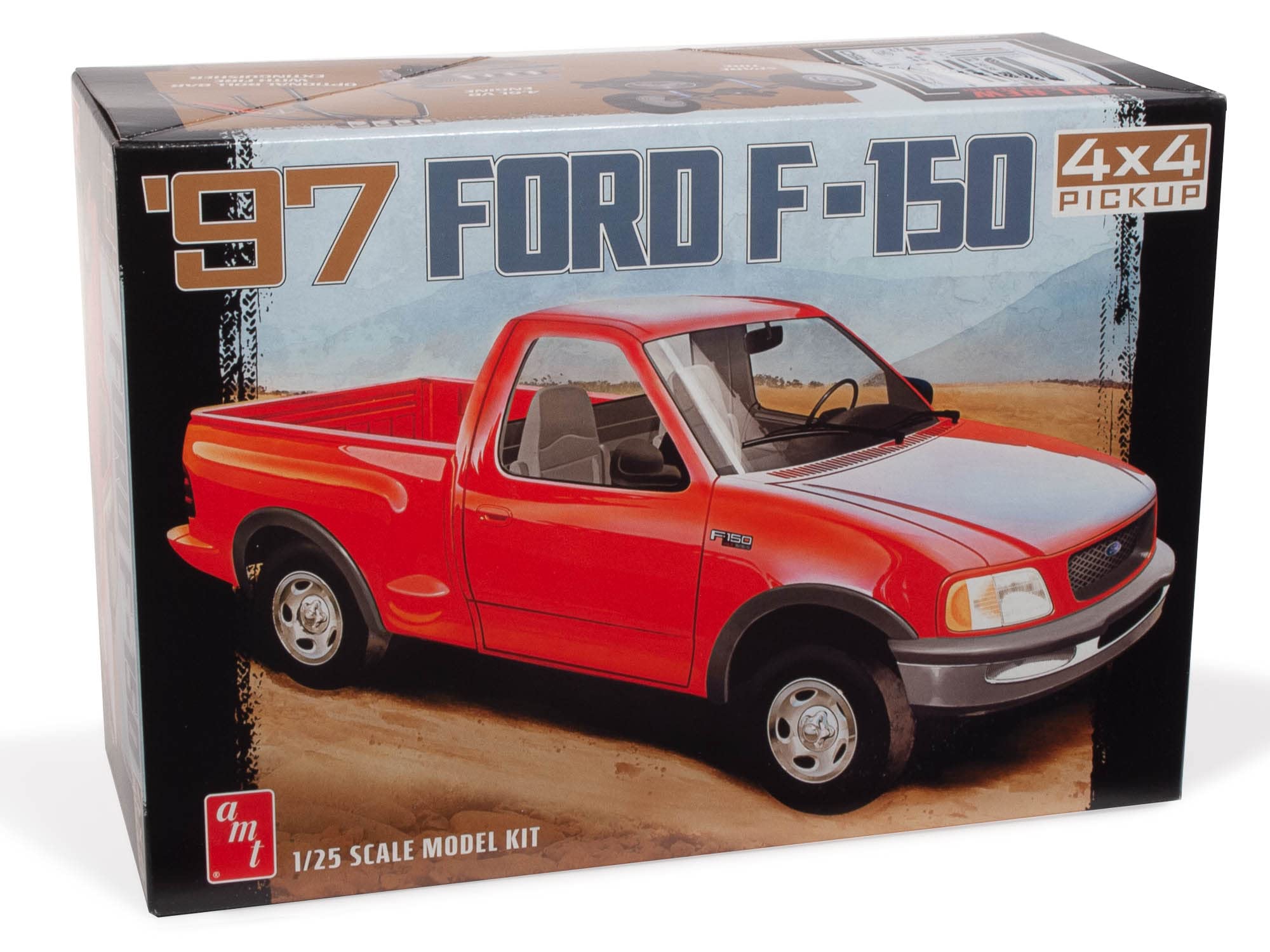 Skill 2 Model Kit 1997 Ford F-150 4X4 Pickup Truck 1/25 Scale Model by AMT