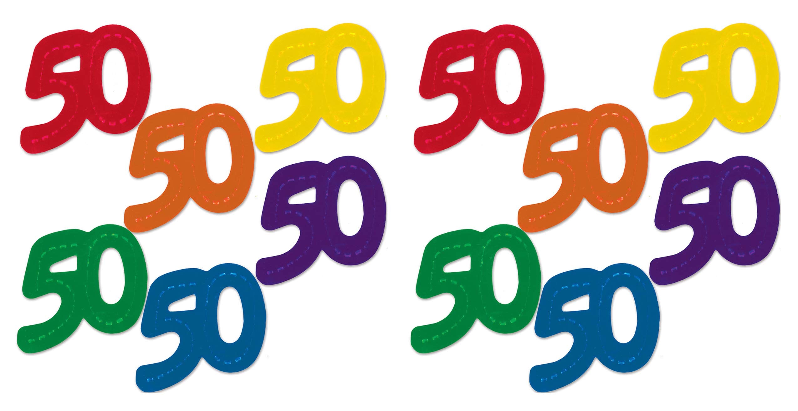 Jumbo  50  Fanci-Fetti (Pack of 12)