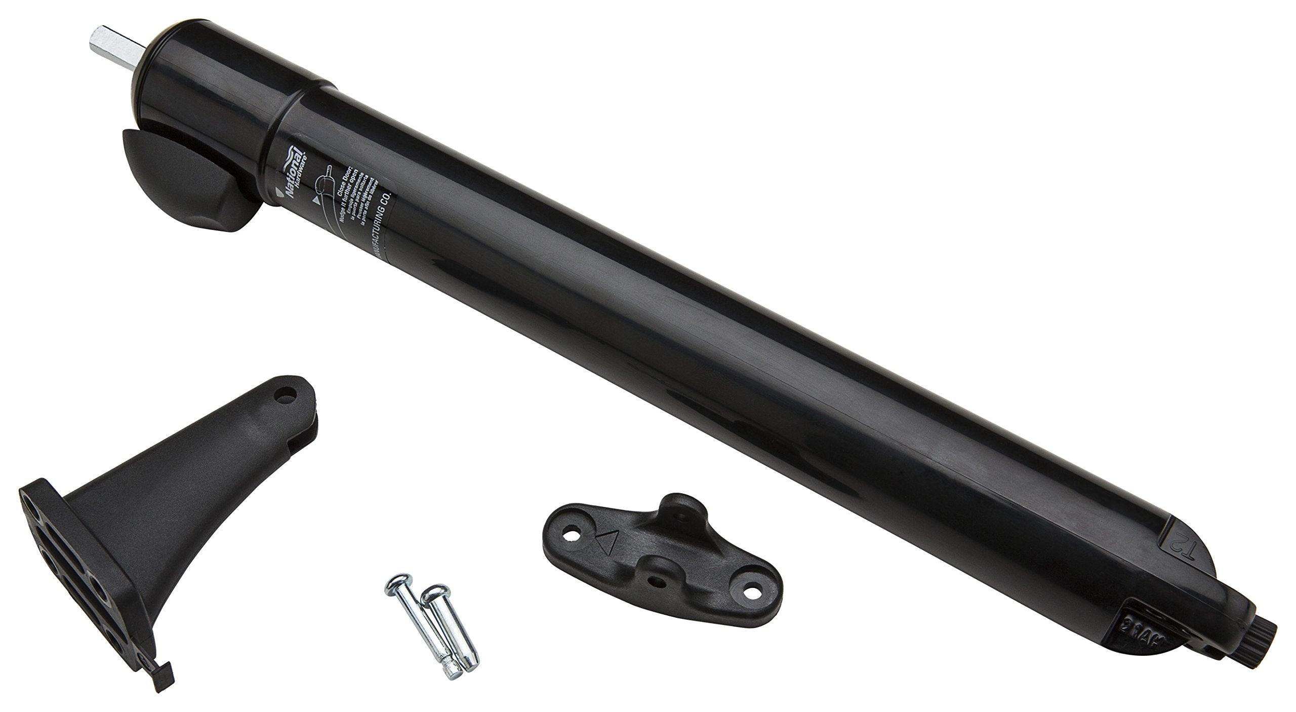 National Hardware N279-001 V1370 Touch N Hold Door Closer In Black,716-14X36