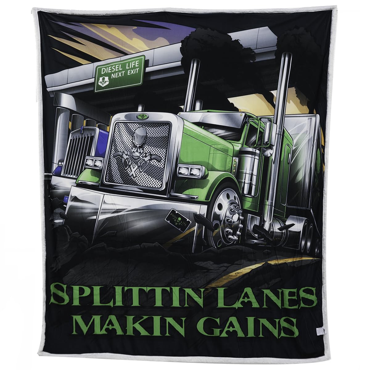 Splittin Lanes  Throw 60x70