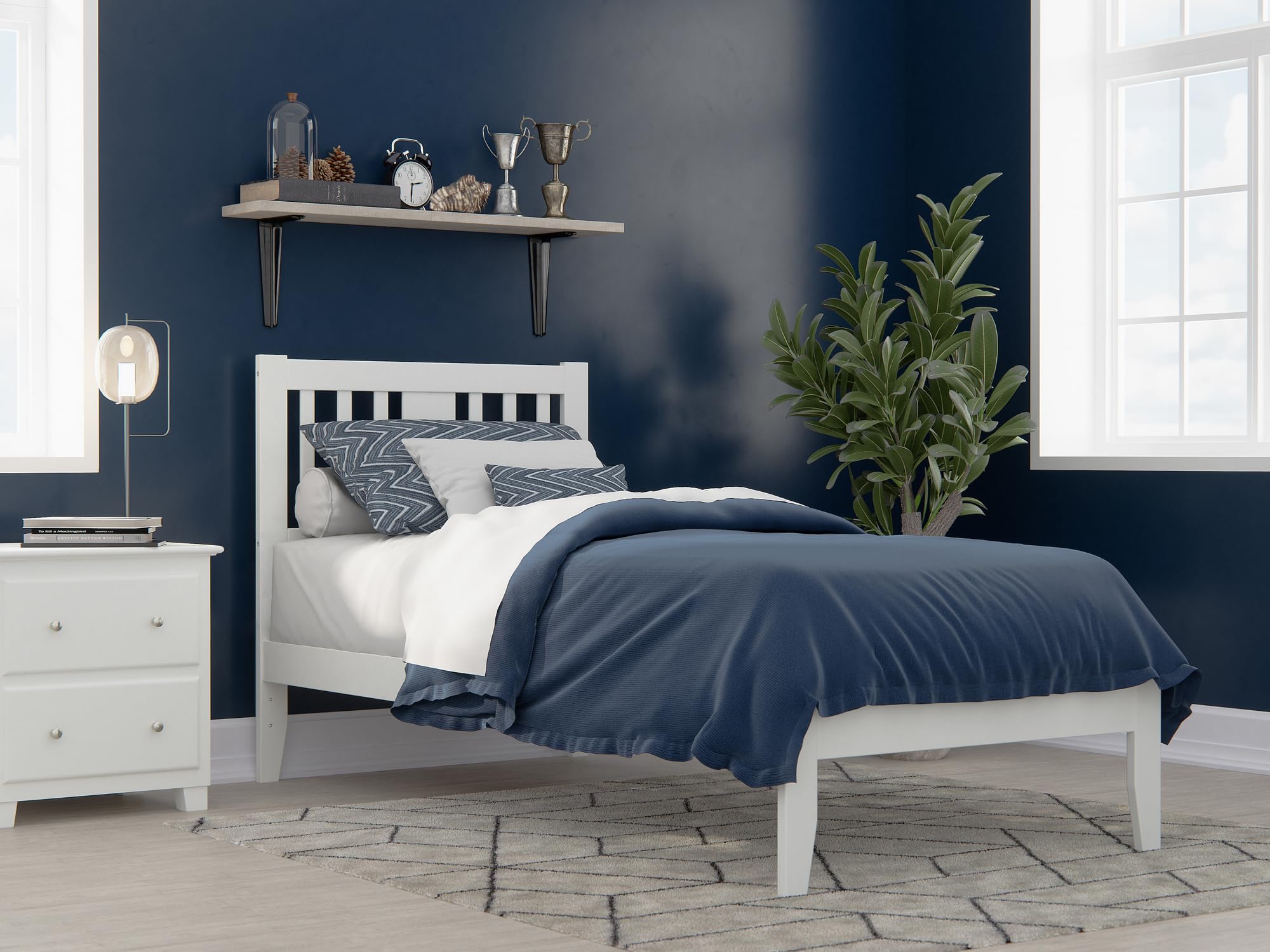 Tahoe Twin XL Platform Bed in White