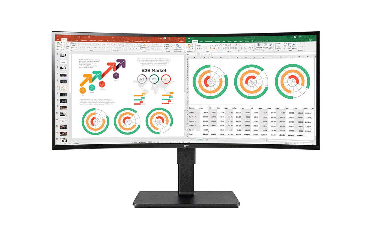 Lg 34Bn770-B 34 21:9 Qhd Ultrawide Hdr10 Ips Monitor Built-In-Speakers Taa Compliant Black