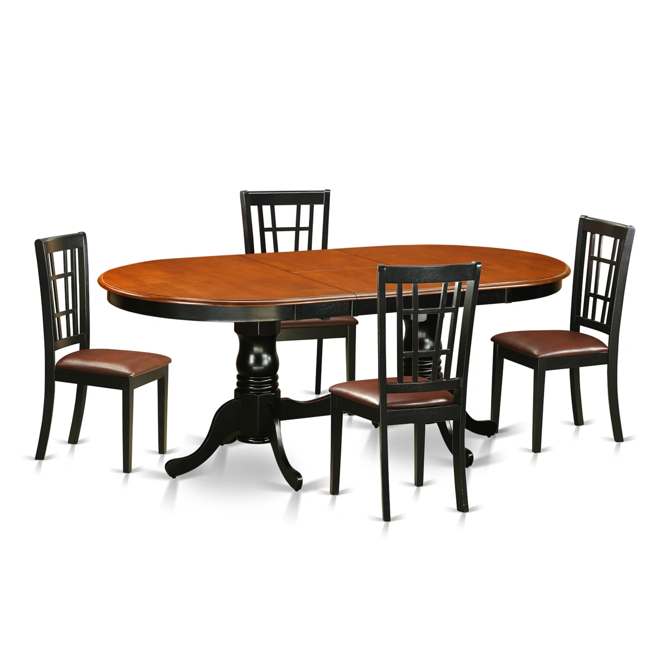 5  PC  Dining  room  set-Dining  Table  with  4  Wood  Dining  Chairs
