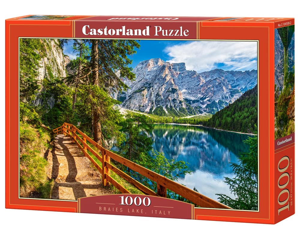 Bridge Toys - Castorland, 1000 Piece Jigsaw Puzzle, Braies Lake, Italy