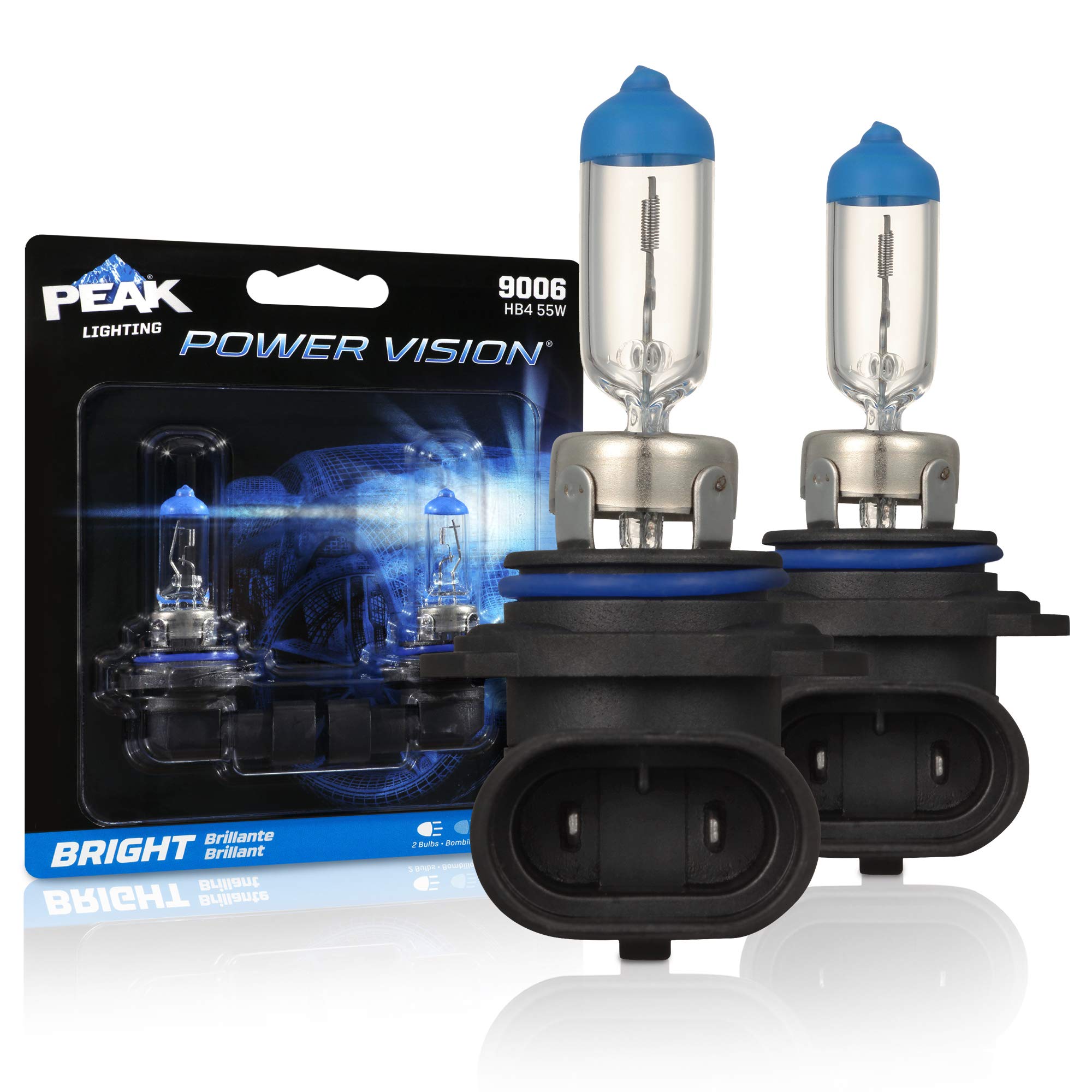 Peak Power Vision Halogen Forward Lighting Automotive Bulb 9006, (Pack of 1)