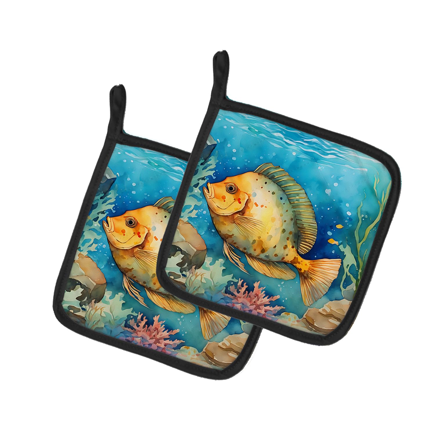 Flounder Pair of Pot Holders