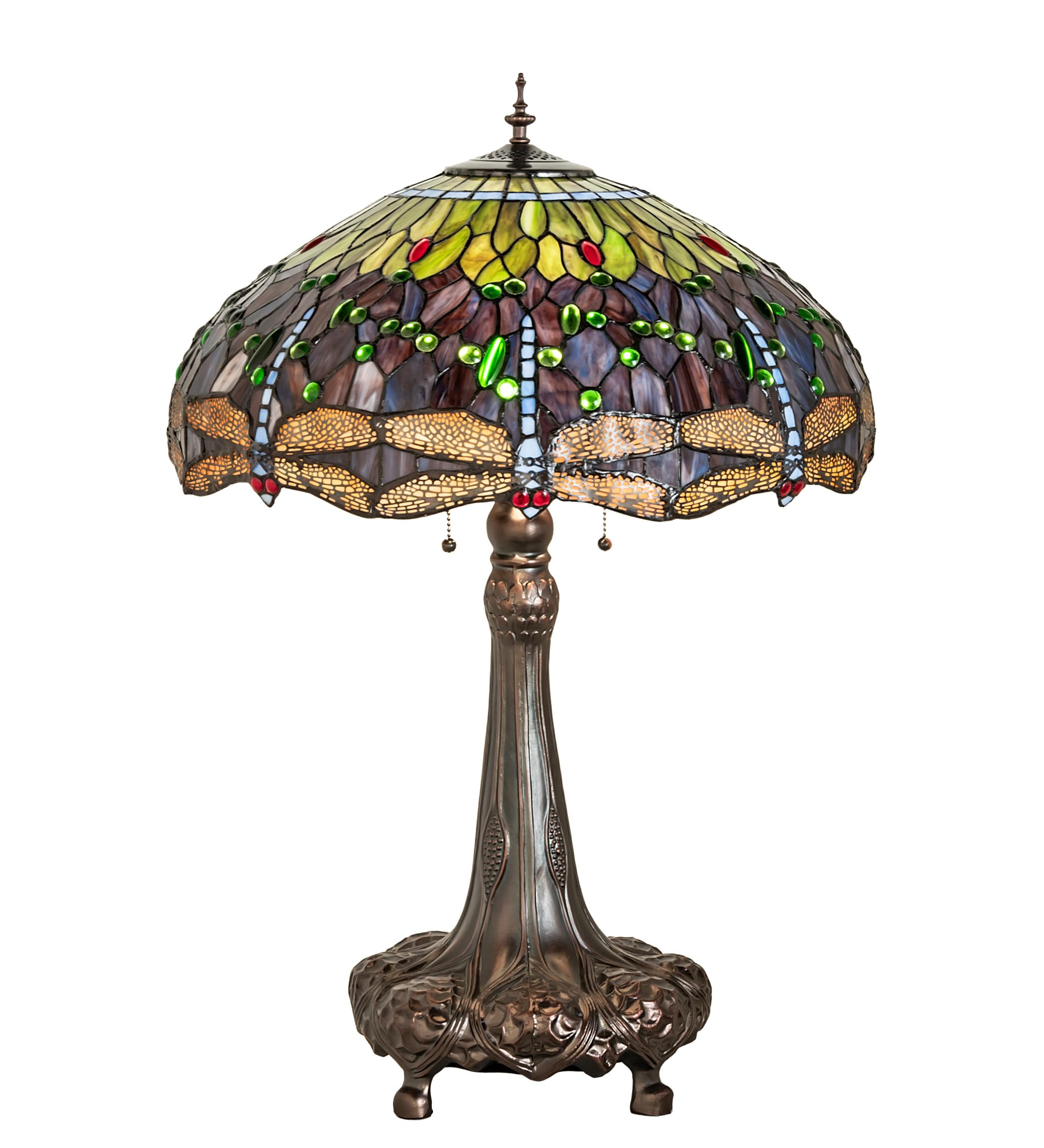 31 High Tiffany Hanginghead Dragonfly Table Lamp