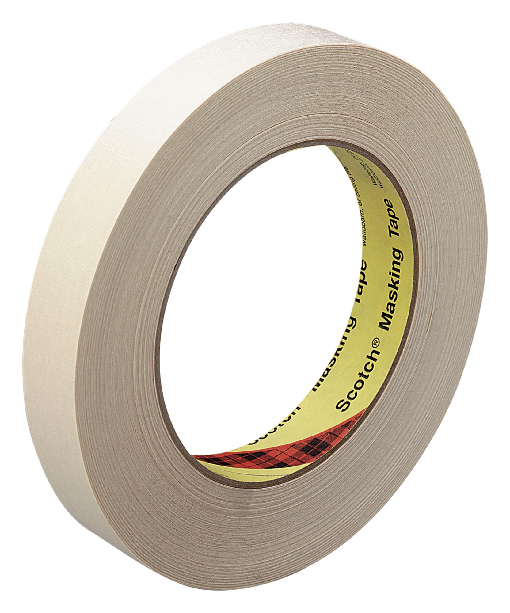 Scotch 232 High Performance Pressure Sensitive Self-Adhesive Masking Tape with 3 in Core, 2 in x 60 yd, Tan