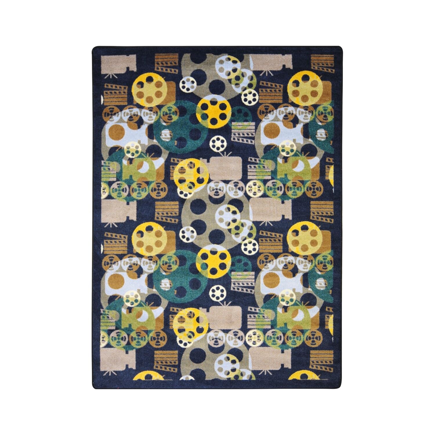 Blockbuster 109 x 132??area rug in color Navy