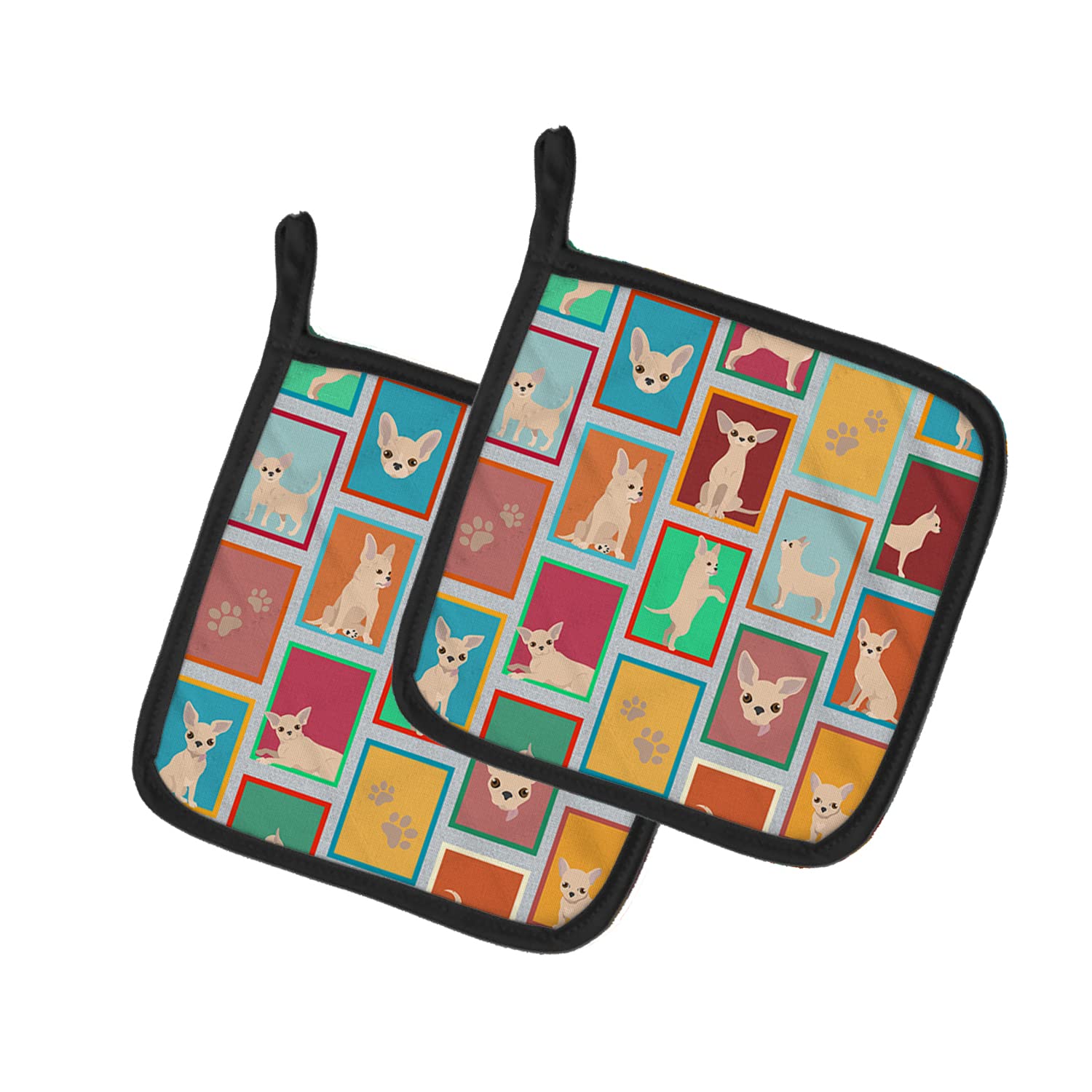 Lots of Chihuahua Pair of Pot Holders