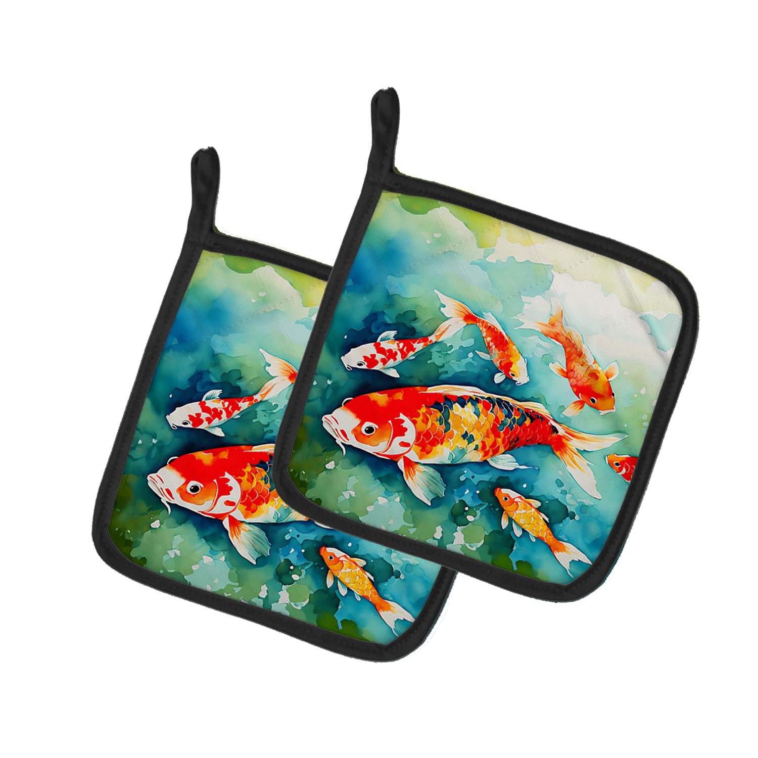 Koi Fish Pair of Pot Holders
