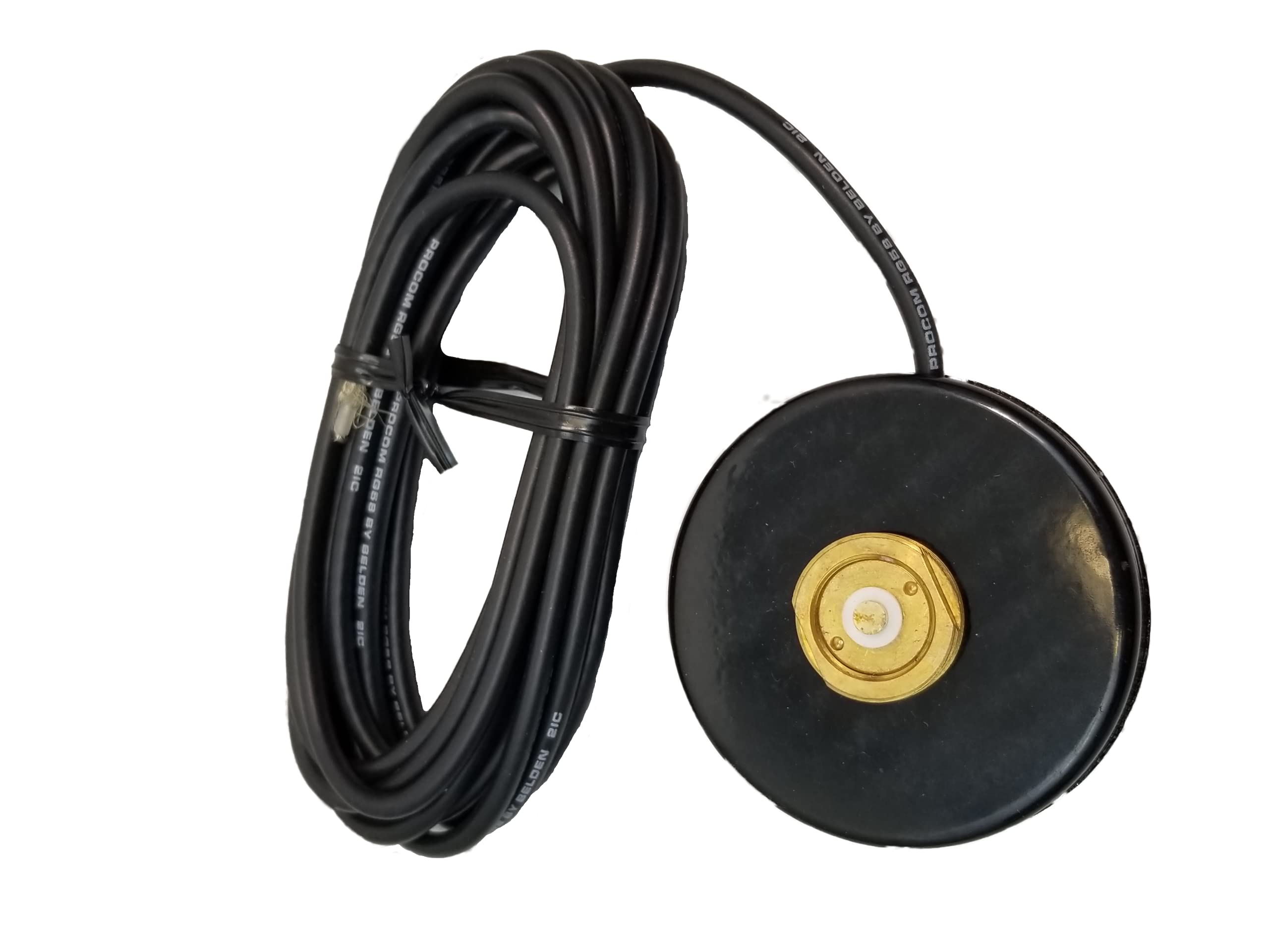 PROCOMM - CMAG/NC 3 1/4 BLACK NMO MAGNET MOUNT WITH 12 FOOT COAX WITHOUT CONNECTOR