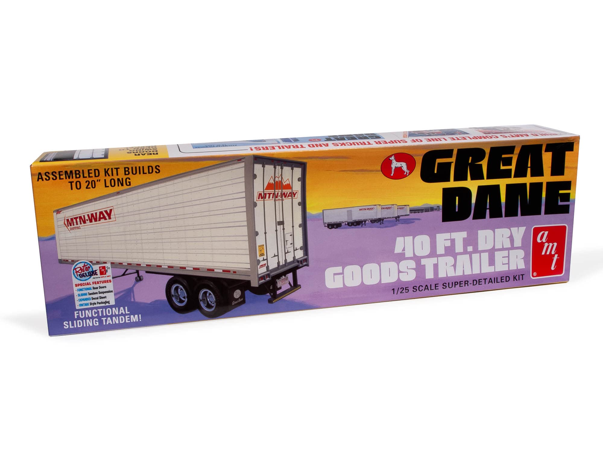 Skill 3 Model Kit Great Dane 40 Ft. Dry Goods Trailer 1/25 Scale Model by AMT