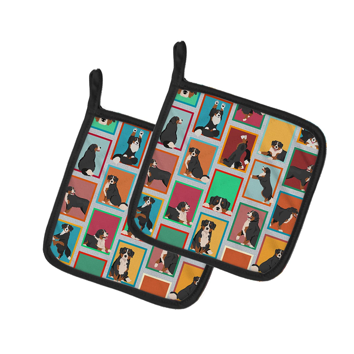 Lots of Bernese Mountain Dog Pair of Pot Holders