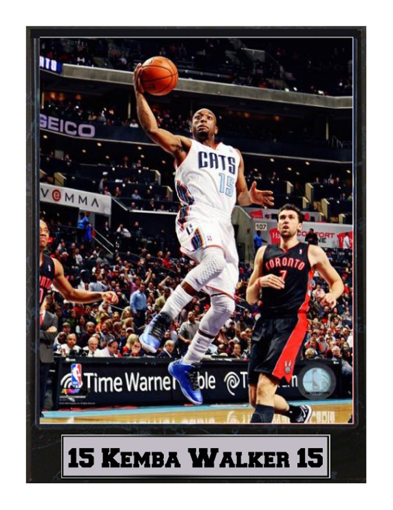 9x12 Plaque - Kemba Walker Charlotte Bobcats