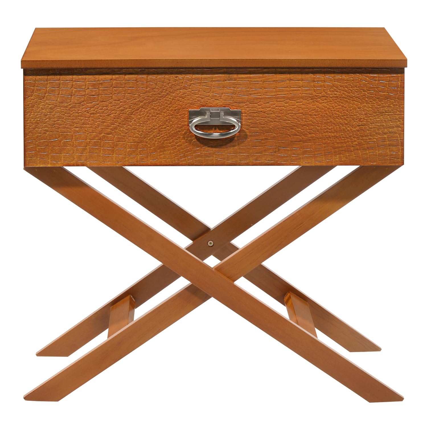 Xavier 1-Drawer Oak Nightstand (25 in. H x 16 in. W x 27 in. D)