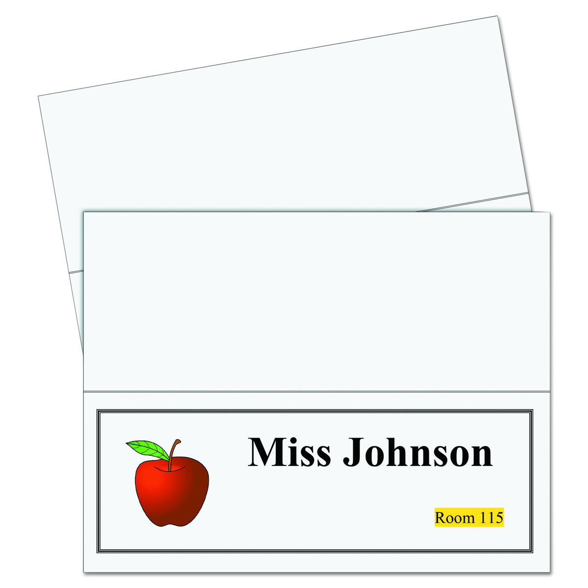 C-Line C-Line Printer-Ready Scored Name Tent Cards, 11 X 4-1/4 Inches (Folded Size), 8-1/2 X 11 White Cardstock Sheets