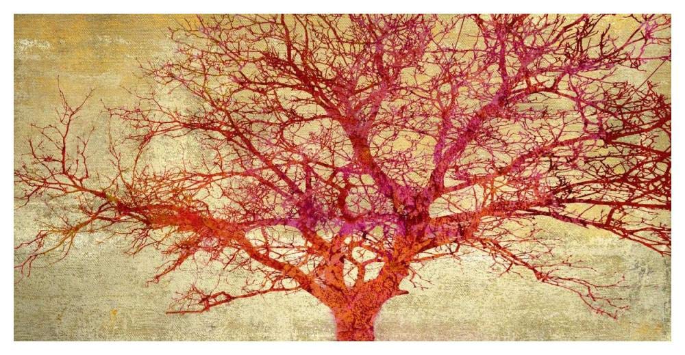 Coral Tree-Paper Art-50x26”