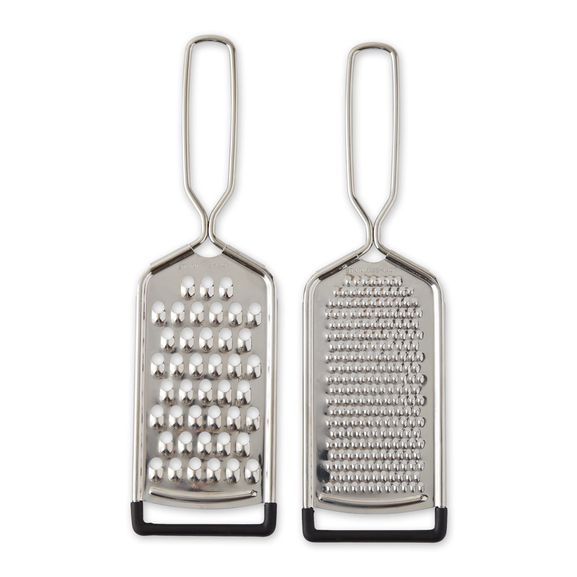 Rsvp International Endurance Kitchen Collection Multi-Use Cheese Grater Handheld Potato Slicer Shredder For Hard & Soft Cheeses,