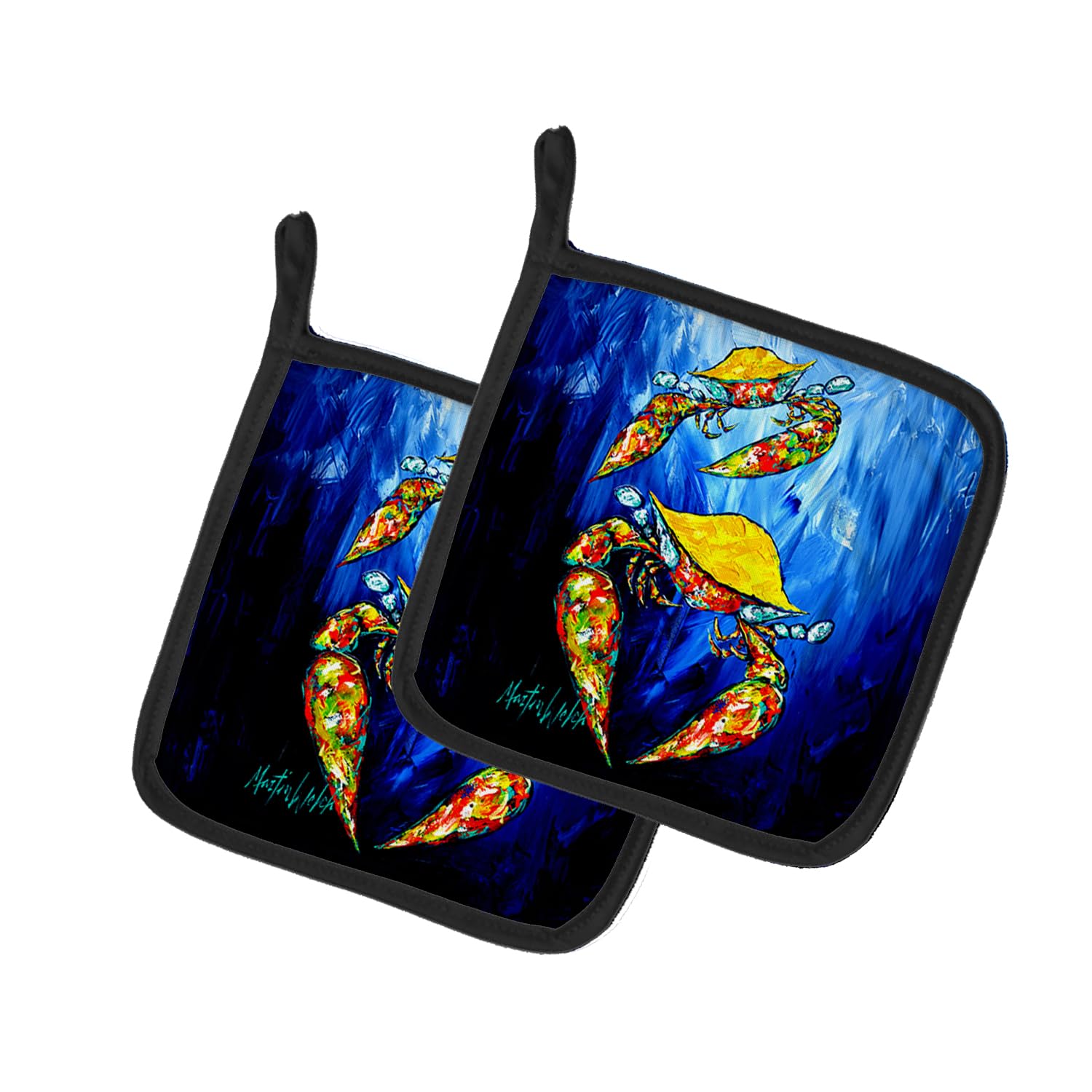 Crab Fair Pair of Pot Holders