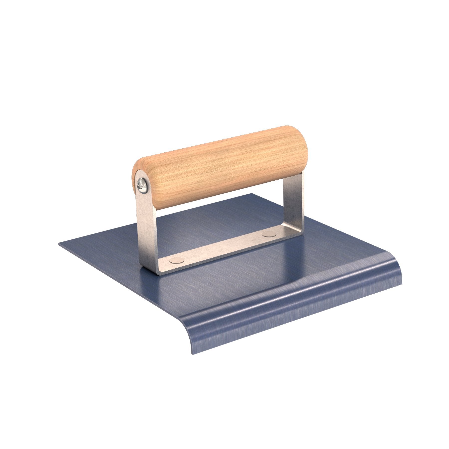 Bon 22-778 Edger - Blue Steel 6-inch X 6-inch - 1/2-inch Radius 5/8-inch Lip Wood Handle